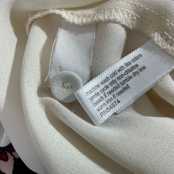 The Limited Ivory Baby Doll Tunic women’s S  puff sleeves Aztec Rodeo Boho - Picture 6 of 12